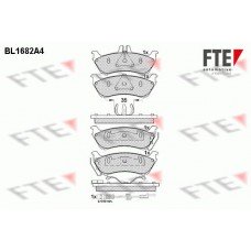 Τακάκια Σετ MERCEDES M-CLASS 1998 - 2002 ( W163 ) FTE BL1682A4