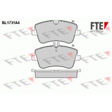 Τακάκια Σετ MERCEDES C CLASS 2000 - 2003 ( W203 ) FTE BL1731A4