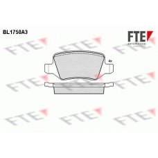 Τακάκια Σετ MERCEDES A CLASS 2001 - 2004 ( W168 ) FTE BL1750A3