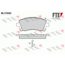 Τακάκια Σετ SUBARU FORESTER 2000 - 2002 ( SF ) FTE BL1792A2