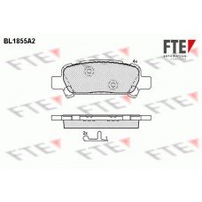Τακάκια Σετ SUBARU FORESTER 2000 - 2002 ( SF ) FTE BL1855A2