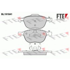 Τακάκια Σετ MAZDA 3 2004 - 2006 ( BK ) FTE BL1910A1