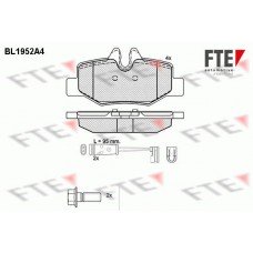 Τακάκια Σετ MERCEDES VIANO 2004 - 2010 ( W639 ) FTE BL1952A4