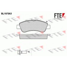 Τακάκια Σετ PEUGEOT 206 2000 - 2008 ( CC ) FTE BL1970A3