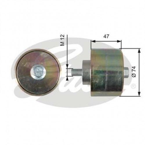 Τροχαλία παρέκκλισης & ενδιάμεσος τροχός GATES T36195