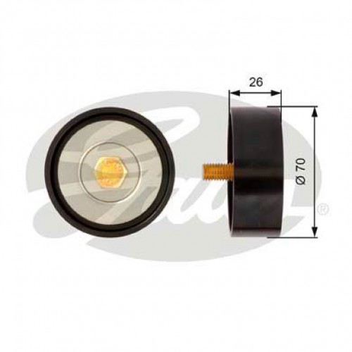 Τροχαλία παρέκκλισης & ενδιάμεσος τροχός HYUNDAI SONATA 2006 - 2011 ( NF ) GATES T36307