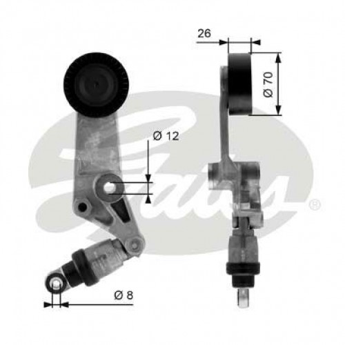 Τεντωτήρας TOYOTA CELICA 2002 - 2005 ( T230 ) GATES T38286