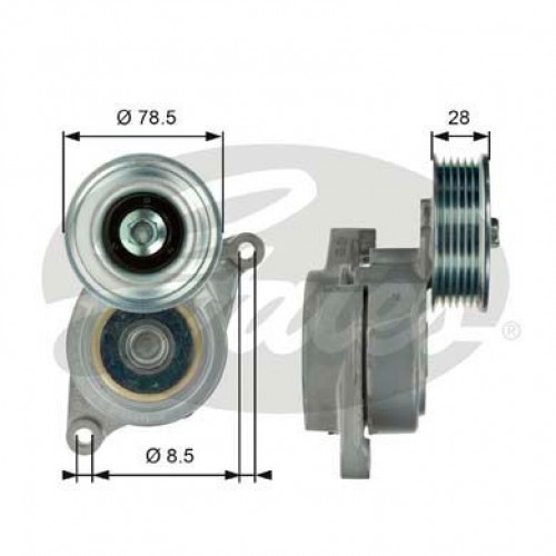 Τεντωτήρας MAZDA 3 2004 - 2006 ( BK ) GATES T39103 Τεντωτήρας MAZDA 3 2004 - 2006 ( BK ) GATES T39103
