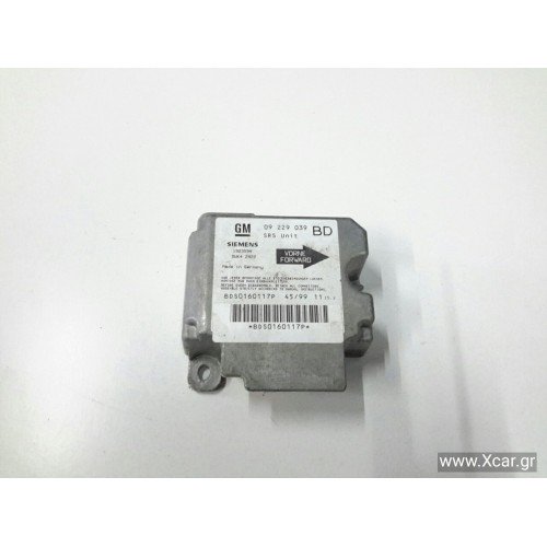 Εγκέφαλος Αερόσακων OPEL VECTRA 1999 - 2002 ( B ) GM 09229039