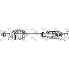 Ημιαξόνιο PEUGEOT PARTNER Combispace 1996 - 2002 GSP 210026