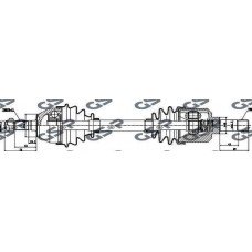 Ημιαξόνιο PEUGEOT 205 1983 - 1992 ( 741 ) GSP 210039
