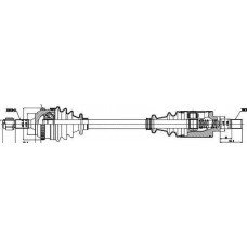 Ημιαξόνιο PEUGEOT 106 1996 - 2003 GSP 210048