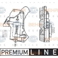 Ανεμιστήρας Καλοριφέρ Εσω MERCEDES C CLASS 1993 - 1995 ( W202 ) HELLA 5HL 351 321-011