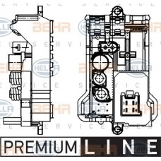 Ανεμιστήρας Καλοριφέρ Εσω MERCEDES C CLASS 2000 - 2003 ( W203 ) HELLA 5HL 351 321-141