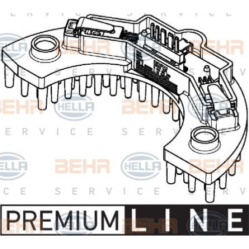 Ανεμιστήρας Καλοριφέρ Εσω PEUGEOT 307 2001 - 2005 ( 3A ) ( 3C ) HELLA 5HL 351 321-561