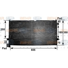 Ψυγείο A/C (Εξωτερικό) HELLA 8
