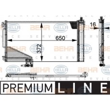 Ψυγείο A/C (Εξωτερικό) MERCEDES C CLASS 2000 - 2003 ( W203 ) HELLA 8FC 351 301-351