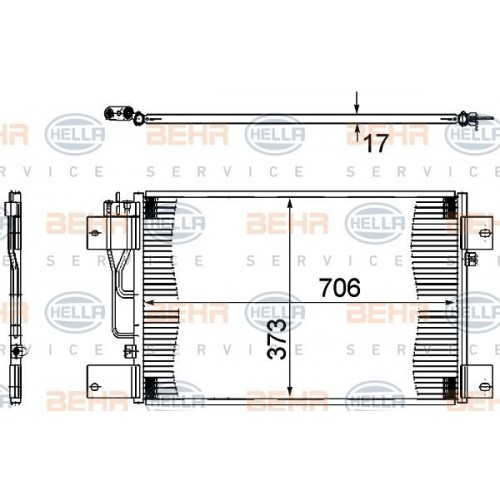 Ψυγείο A/C (Εξωτερικό) BMW Z4 2003 - 2005 ( E85 ) HELLA 8