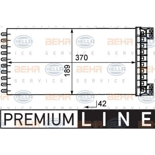 Ψυγείο Καλοριφέρ NISSAN MURANO 2008 - 2011 ( Z51 ) HELLA 8 Ψυγείο Καλοριφέρ NISSAN MURANO 2008 - 2011 ( Z51 ) HELLA 8