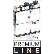 Ψυγείο Καλοριφέρ OPEL ASTRA 1998 - 2004 ( G ) HELLA 8FH 351 311-141