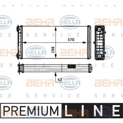 Ψυγείο Καλοριφέρ NISSAN MURANO 2008 - 2011 ( Z51 ) HELLA 8