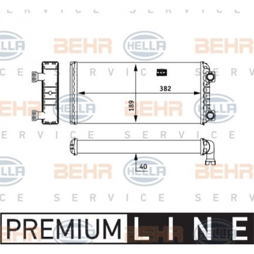 Ψυγείο Καλοριφέρ NISSAN SUNNY 1991 - 1995 ( N14 ) HELLA 8