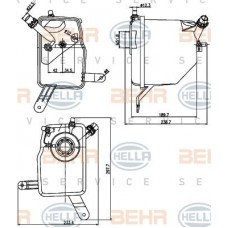 Δοχείο Διαστολής Νερού BMW 5 Series 2003 - 2007 ( E60/1 ) HELLA 8MA 376 789-731