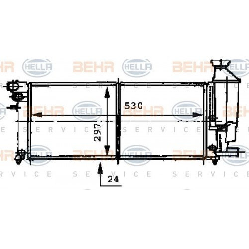 Ψυγείο Νερού CITROEN SAXO 1996 - 1999 HELLA 8MK 376 716-471