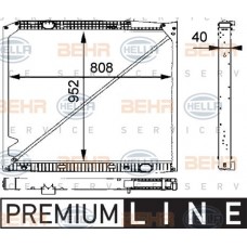 Ψυγείο Νερού VW POLO CLASSIC 1996 - 2006 ( 6KV2 ) HELLA 8