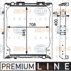 Ψυγείο Νερού NISSAN QASHQAI 2007 - 2010 ( J10 )( JJ10 ) HELLA 8