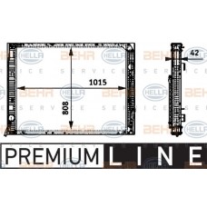 Ψυγείο Νερού VOLVO V70 1997 - 2000 ( P80 ) HELLA 8