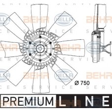 Βεντιλατέρ A/C VW JETTA 1984 - 1991 ( 19E - 1G2 ) HELLA 8