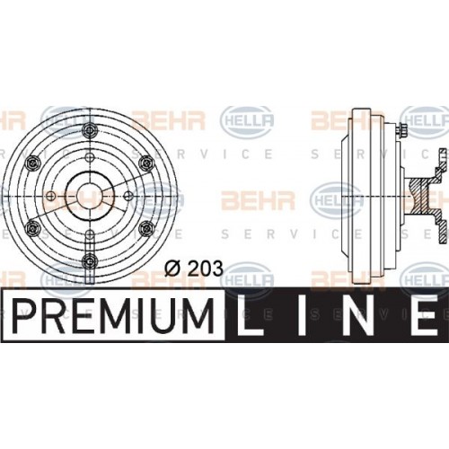 Βεντιλατέρ A/C BMW X1 2009 - 2012 ( E84 ) HELLA 8