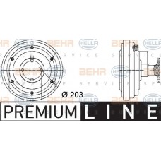 Βεντιλατέρ A/C VW PASSAT 1997 - 2000 ( 3B2 ) HELLA 8