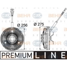Βεντιλατέρ A/C VW POLO CLASSIC 1996 - 2006 ( 6KV2 ) HELLA 8