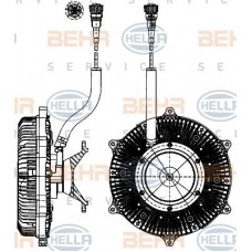 Βεντιλατέρ A/C NISSAN XTRAIL 2001 - 2005 ( T30 ) HELLA 8