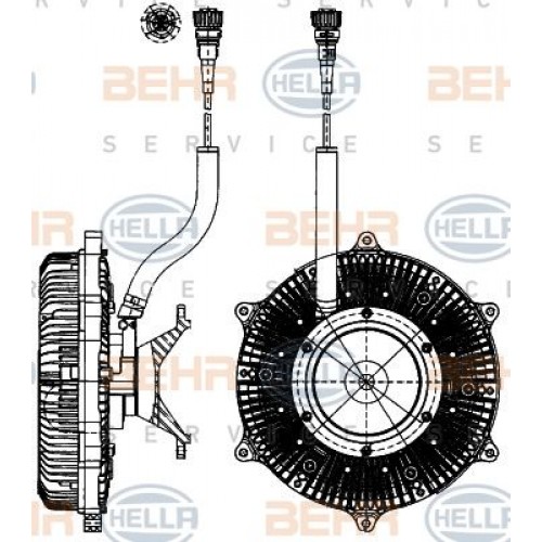 Βεντιλατέρ A/C NISSAN XTRAIL 2001 - 2005 ( T30 ) HELLA 8 Βεντιλατέρ A/C NISSAN XTRAIL 2001 - 2005 ( T30 ) HELLA 8