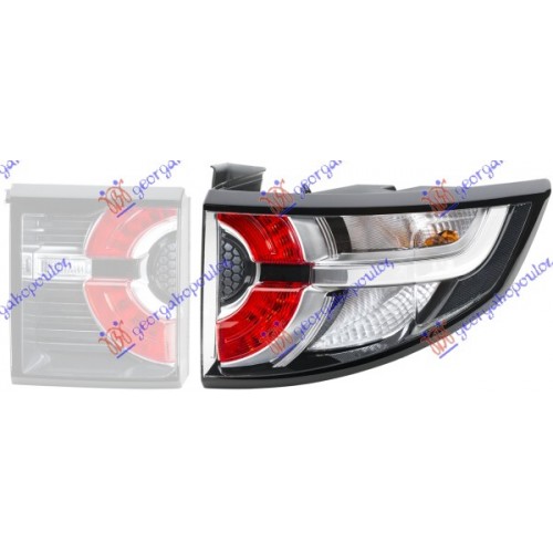 Φανάρι Πίσω Εξωτερικό Led LANDROVER RANGE ROVER SPORT (LS) 2013 - 2017 HELLA Δεξιά 690805821