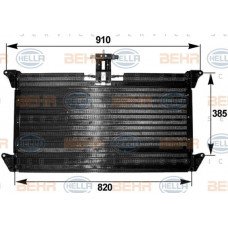 Ψυγείο A/C (Εξωτερικό) NISSAN SUNNY 1987 - 1989 ( N13 ) HELLA 8