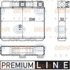 Ψυγείο Καλοριφέρ BMW X3 2004 - 2007 ( Ε83 ) HELLA 8FH 351 311-331