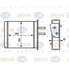 Ψυγείο Καλοριφέρ FIAT PUNTO 1994 - 1999 ( 176 ) HELLA 8FH 351 313-351