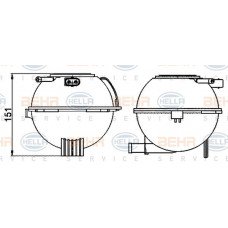 Δοχείο Διαστολής Νερού BMW Z4 2009 - 2012 ( E89 ) HELLA 8MA 376 702-474