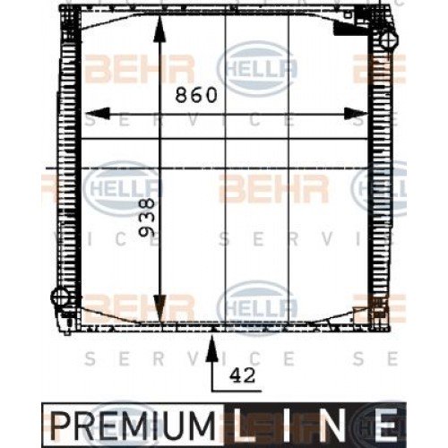 Ψυγείο Νερού NISSAN SUNNY 1987 - 1989 ( N13 ) HELLA 8