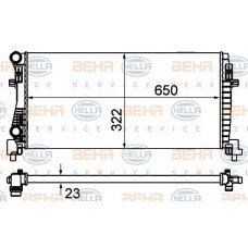 Ψυγείο Νερού SEAT LEON 2013 - 2016 HELLA 8MK 376 901-404