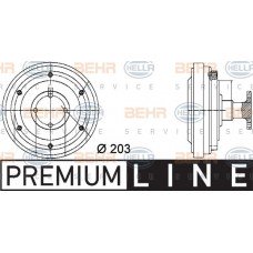 Βεντιλατέρ A/C VW PASSAT 1997 - 2000 ( 3B2 ) HELLA 8