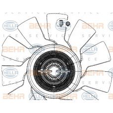 Βεντιλατέρ A/C BMW 3 Series 1990 - 1995 ( E36 ) HELLA 8
