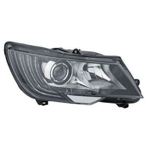 Φανάρι Εμπρός Bi xenon Εξυπνο Led Φως Ημέρας SKODA SUPERB 2013 - 2015 HELLA Δεξιά 745105161