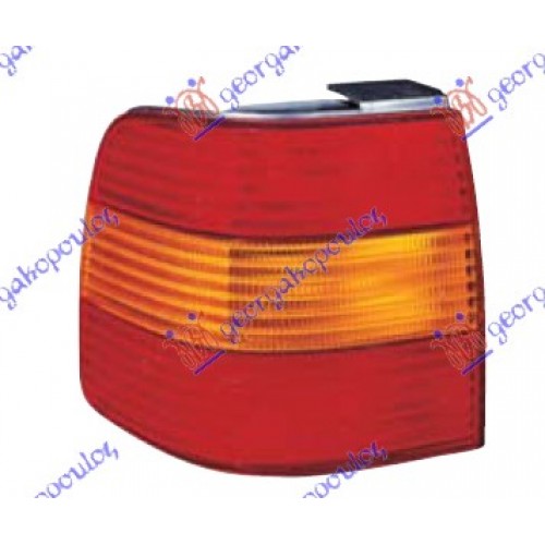 Φανάρι Πίσω VW PASSAT 1993 - 1996 ( 3A2 - 35I ) HELLA Αριστερά 063705817