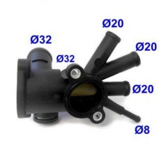 Συνδετική φλαντζα Ψυκτικού Υγρού VW GOLF 1992 - 1998 ( Mk3 ) HOFFER 8193147