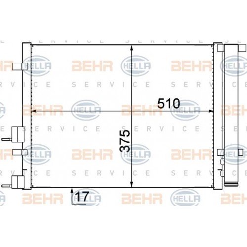Ψυγείο A/C (Εξωτερικό) HYUNDAI i20 2009 - 2012 8FC 351 319-391
